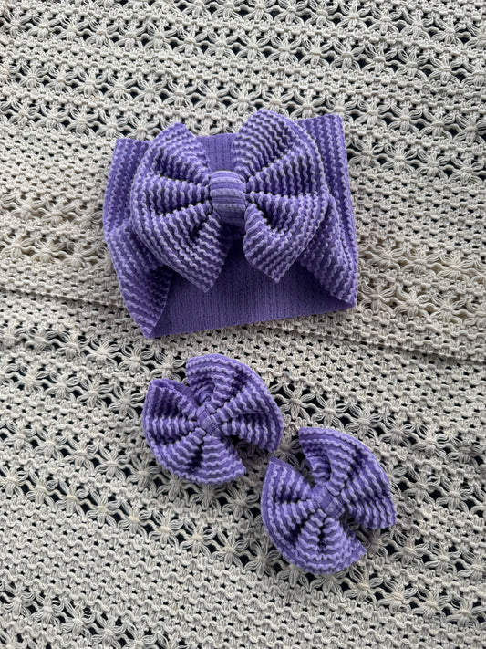 Purple Ribbed